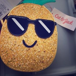 Pineapple purse brand new girls with sunglasses